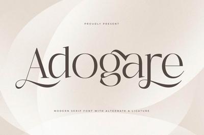 Adogare Modern Serif Font Free Download