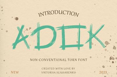 Adok decorative serif font Free Download