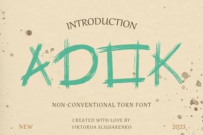 Adok decorative serif font