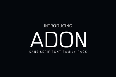 Adon Sans Serif Fonts Family Pack