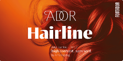 Ador Hairline Font Free Download