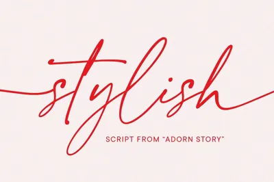 Adorn Story Script Font Free Download