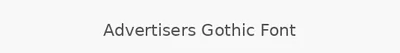 Advertisers Gothic Font