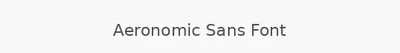 Aeronomic Sans Font