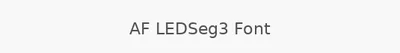 AF LEDSeg3 Font