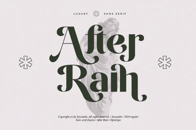 After Rain - Luxury Sans Serif Font