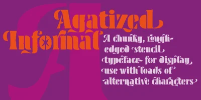 Agatized Informal Font