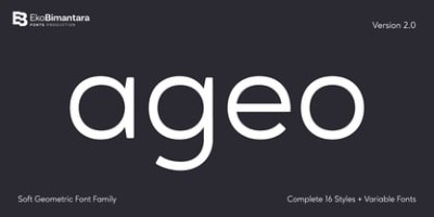 Ageo Font