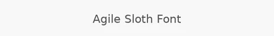 Agile Sloth Font