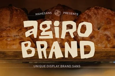 Agiro Brand Playful Cutout Font