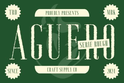 Aguero Serif Rough Font