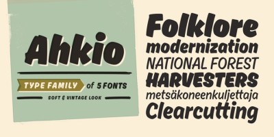 Ahkio Font