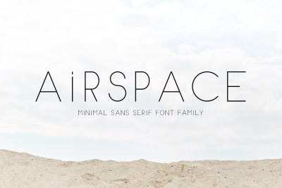 AIRSPACE | Minimal Sans Serif Font