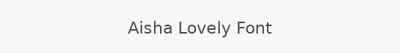 Aisha Lovely Font