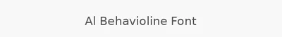 Al Behavioline Font