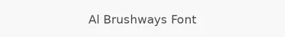Al Brushways Font