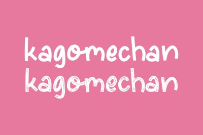 AL - Kagomechan Font