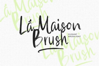 AL - La Maison Brush Font