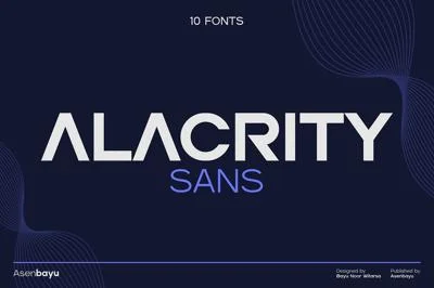 Alacrity Sans Fonts Family