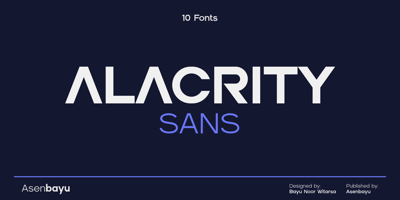 Alacrity Sans Free Download