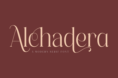 Alchadera A Modern Serif Font Free Download