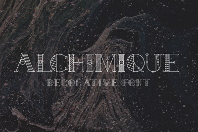 Alchimique Decorative Font