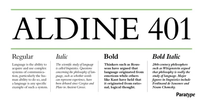 Aldine 401 Font