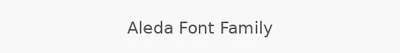 Aleda Font Family