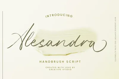 Alesandra Handbrush Script Free Download