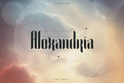 Alexandria Font Family + Bonus -70% Free Download