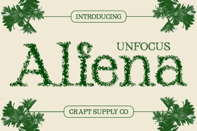 Alfena Unfocus Font