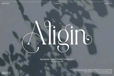 Aligin Serif - Modern Serif Font Free Download