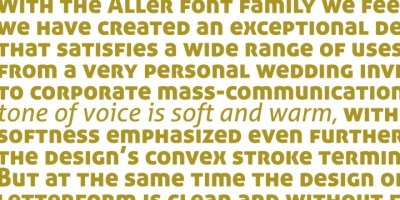 Aller Typo Font