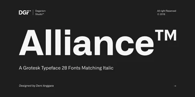 Alliance Font