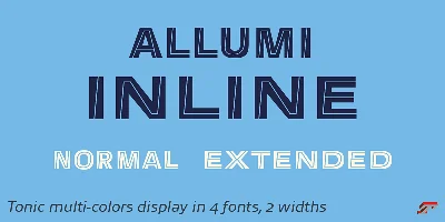 Allumi Inline Font