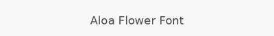 Aloa Flower Font