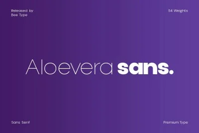 Aloevera Display Font