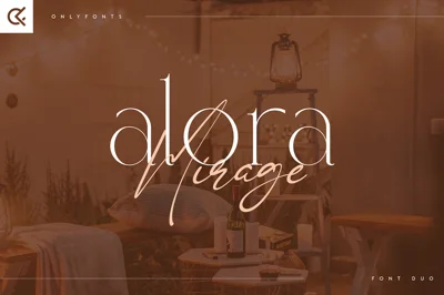 Alora & Mirage - modern font duo
