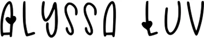 Alyssa Luv Font