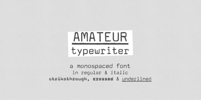 Amateur Typewriter Free Download