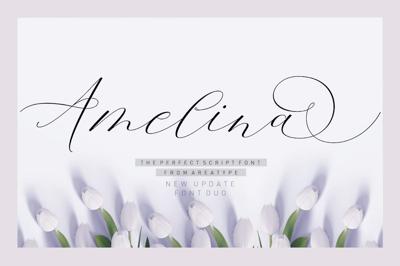 Amelina Script New Update Font Duo Free Download