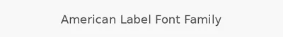 American Label Font Family