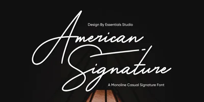 American Signature Font