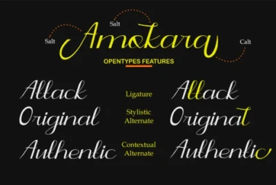 Amokara Script Font