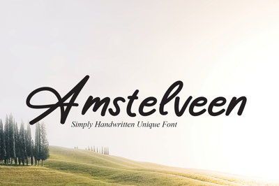 Amstelveen | Script Font Free Download