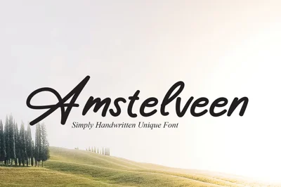 Amstelveen | Script Font