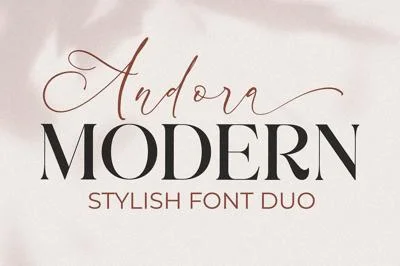 Andora Modern Font Duo