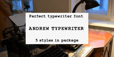 Andrew Typewriter Font