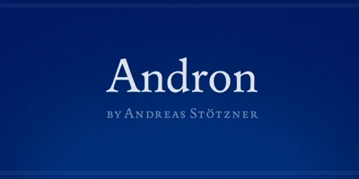 Andron 1 Latin Corpus Font