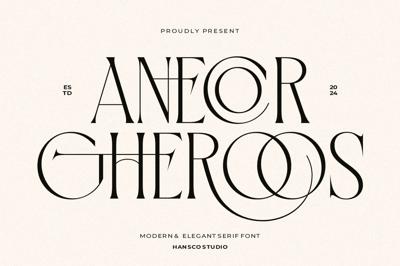 Anecor Gheroos Font Free Download